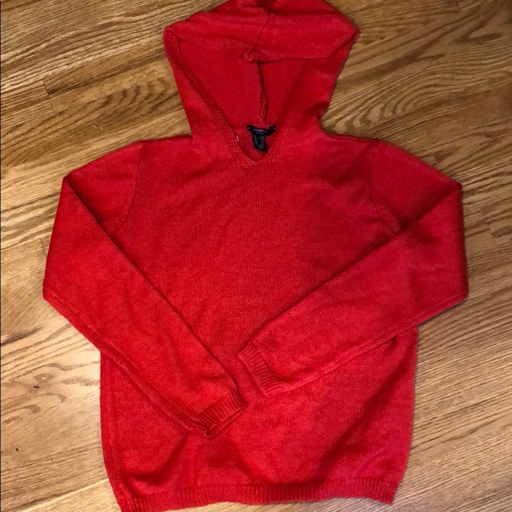 Forever 21 red hooded sweater